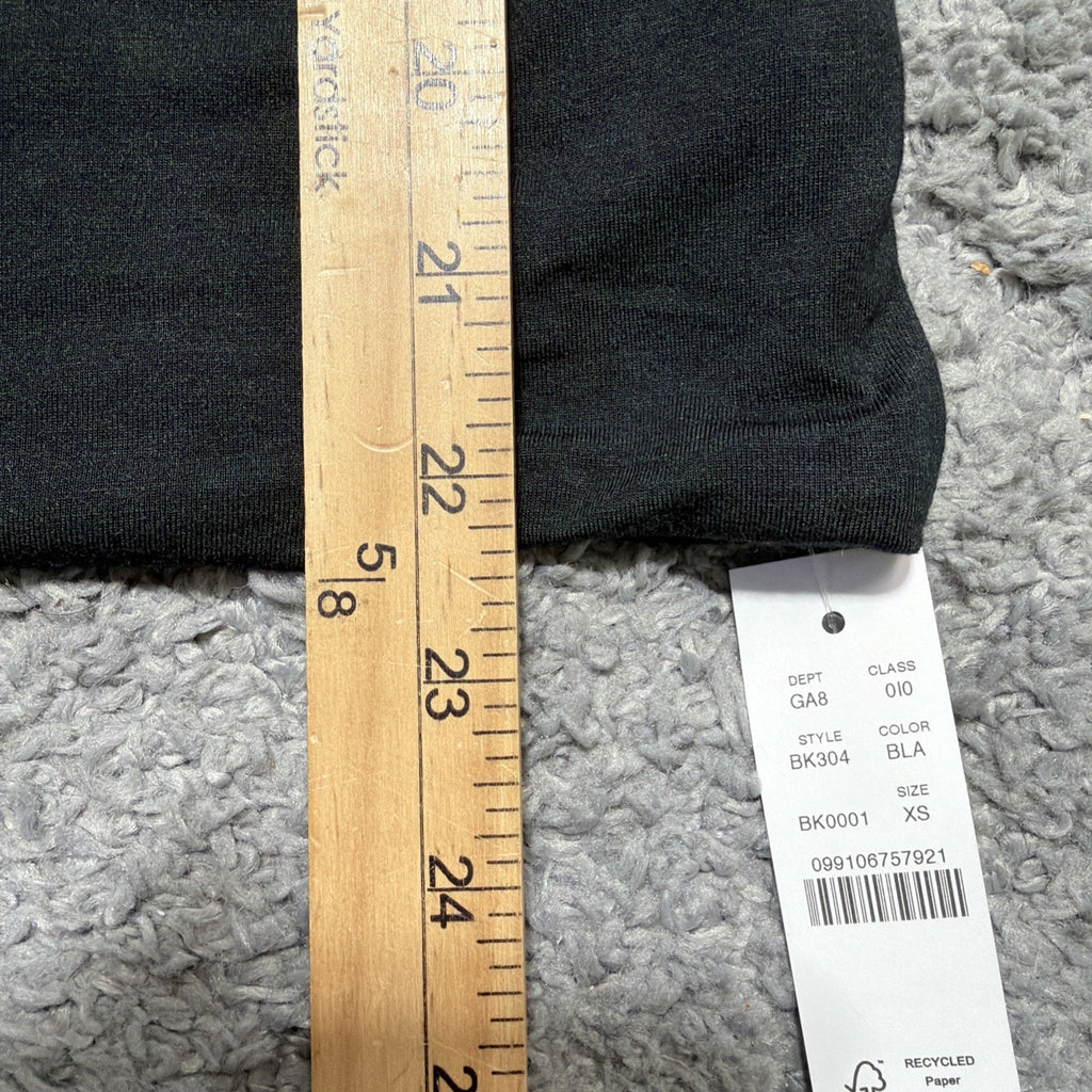 J Crew Form Knit high-neck Modal cutaway tank top, Black Size XS NWT Minimalist