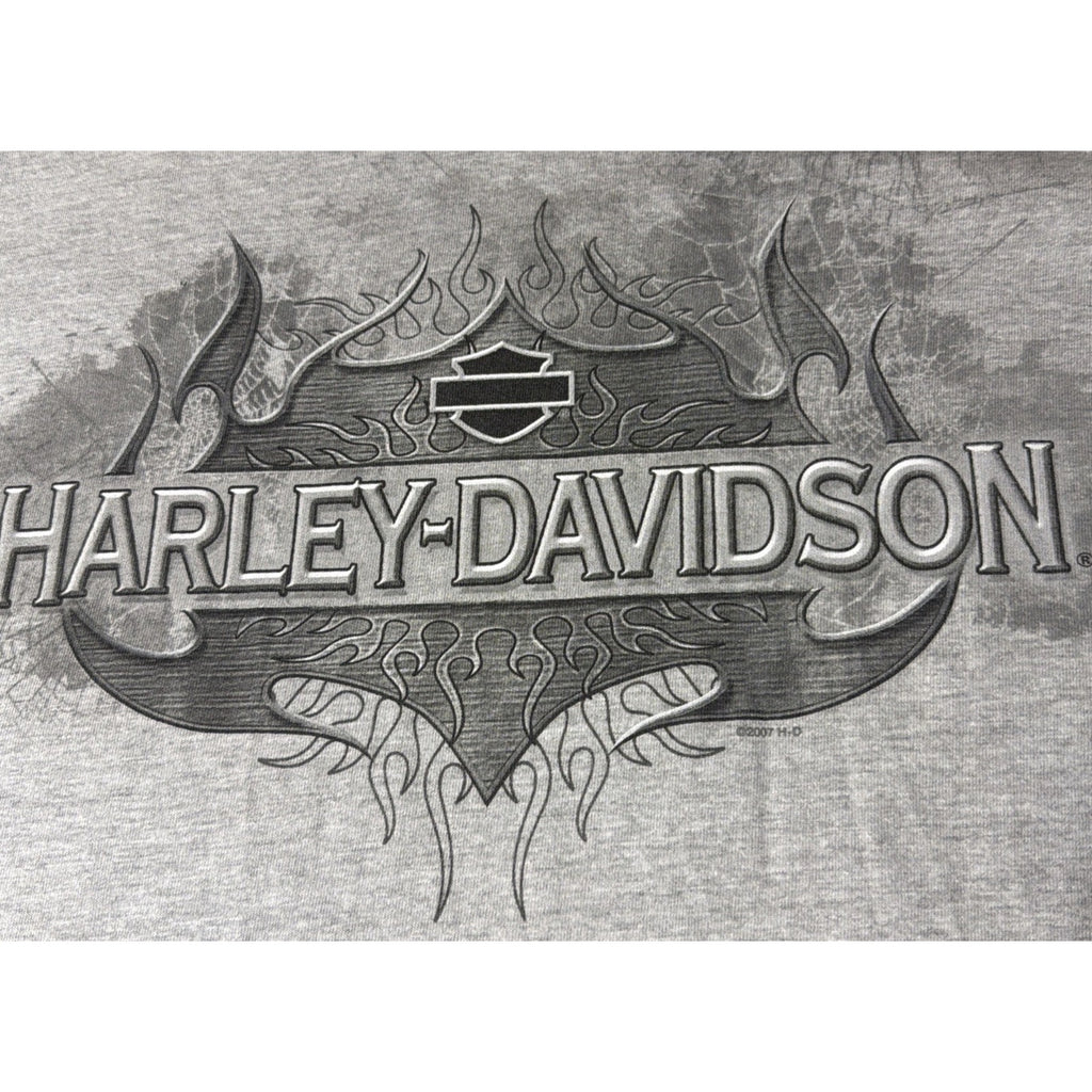 HARLEY DAVIDSON T Shirt Men's 2XL Munic Germany Gray USA MADE Y2K HD 2007 NWOT