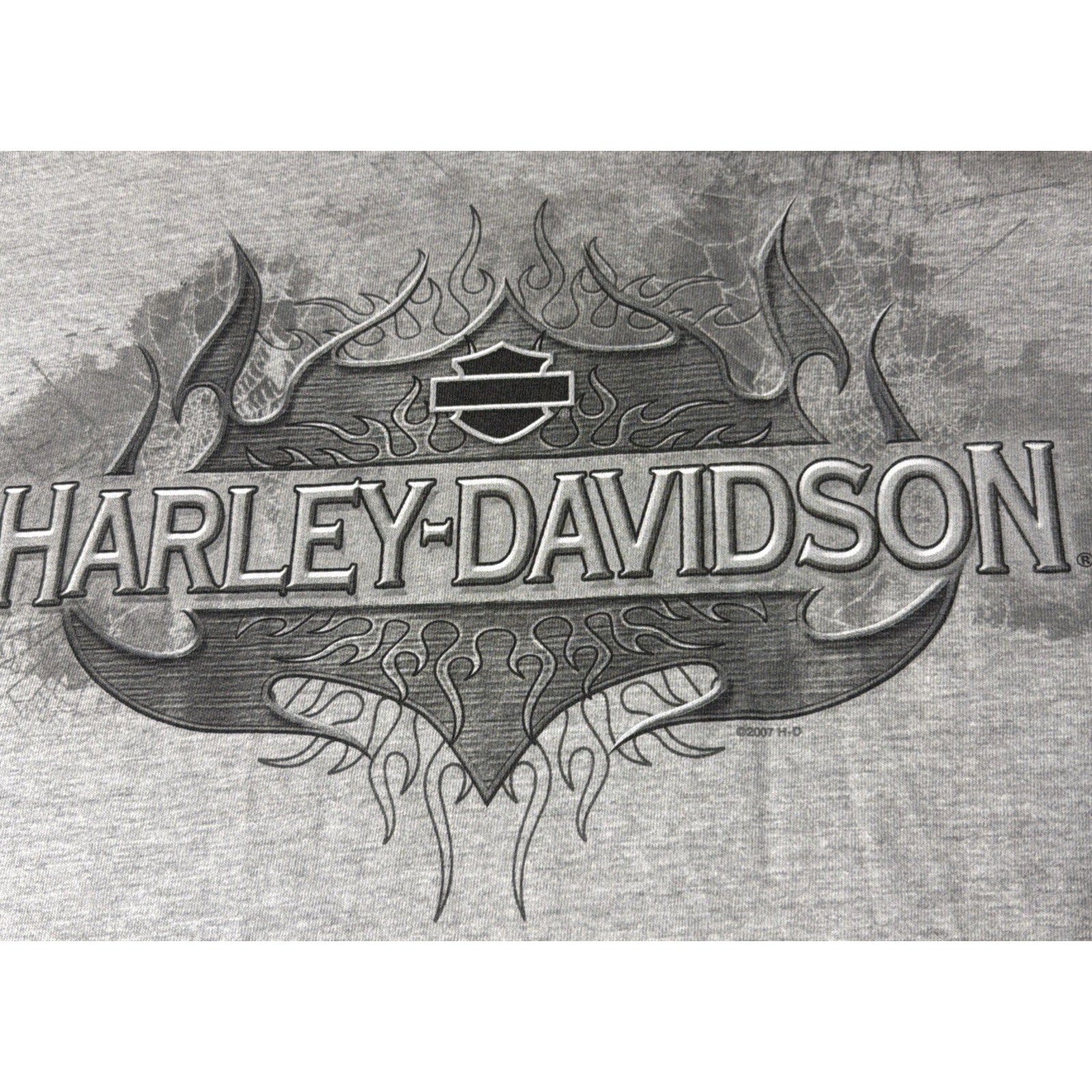 HARLEY DAVIDSON T Shirt Men's 2XL Munic Germany Gray USA MADE Y2K HD 2007 NWOT