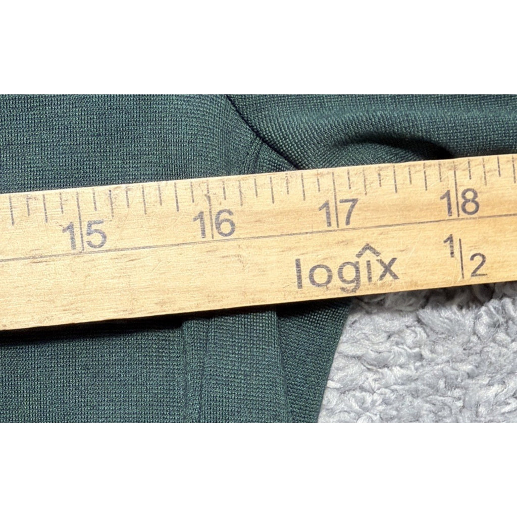 HM Basic Womens S Oversized Green 3/4 Sleeve Shift Dress with Pockets NWT