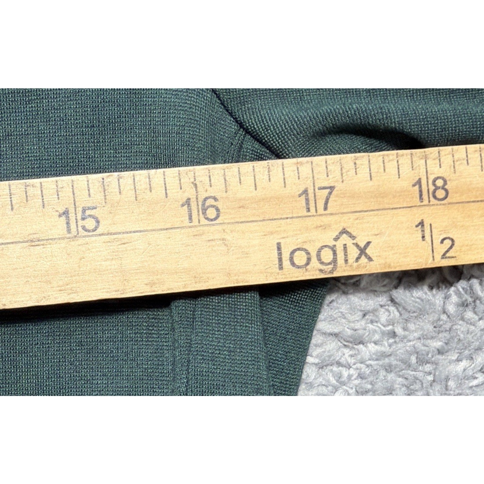 HM Basic Womens S Oversized Green 3/4 Sleeve Shift Dress with Pockets NWT