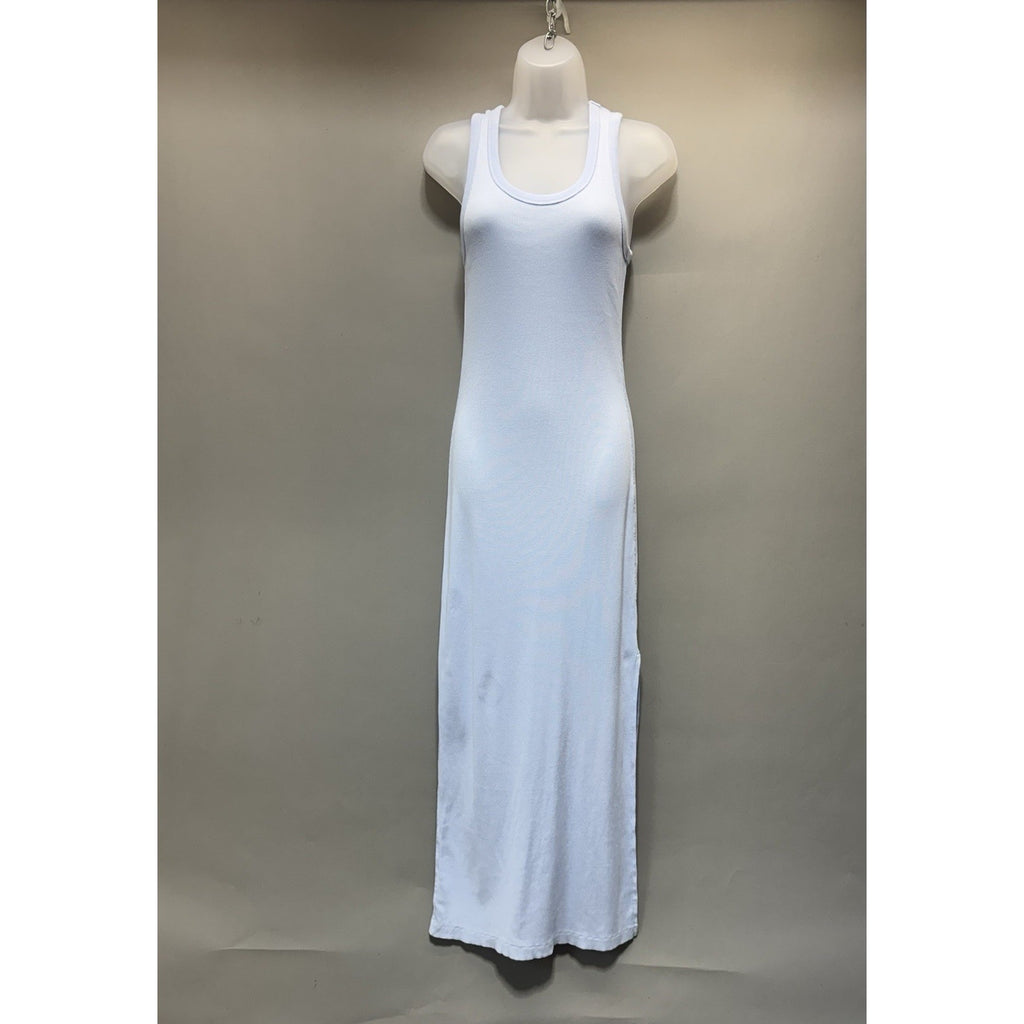 Universal Thread Women’s Medium Blue Ribbed Racerback Maxi Dress Side Slit