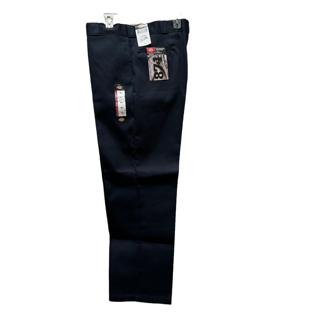Dickies New 874 Flat Front 40 X 32 NWT Navy Blue Twill Pants Work Wear Pockets