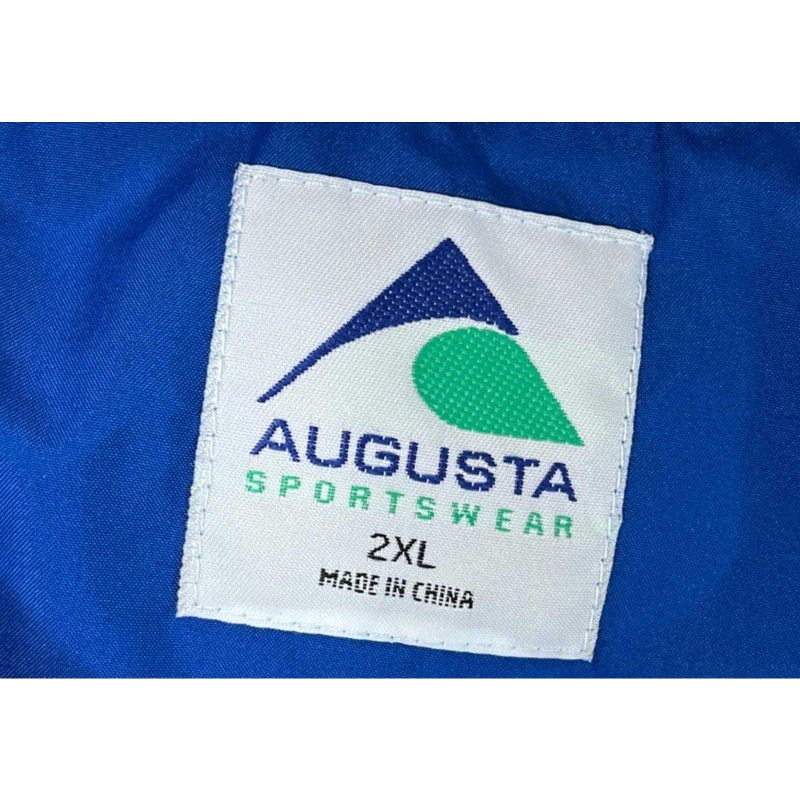Augusta Sportswear Men V-Neck Pullover Windbreaker Jacket XL Blue