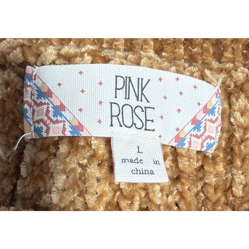 Pink Rose brand sweater Size Large Soft Comfortable Cozy Casual