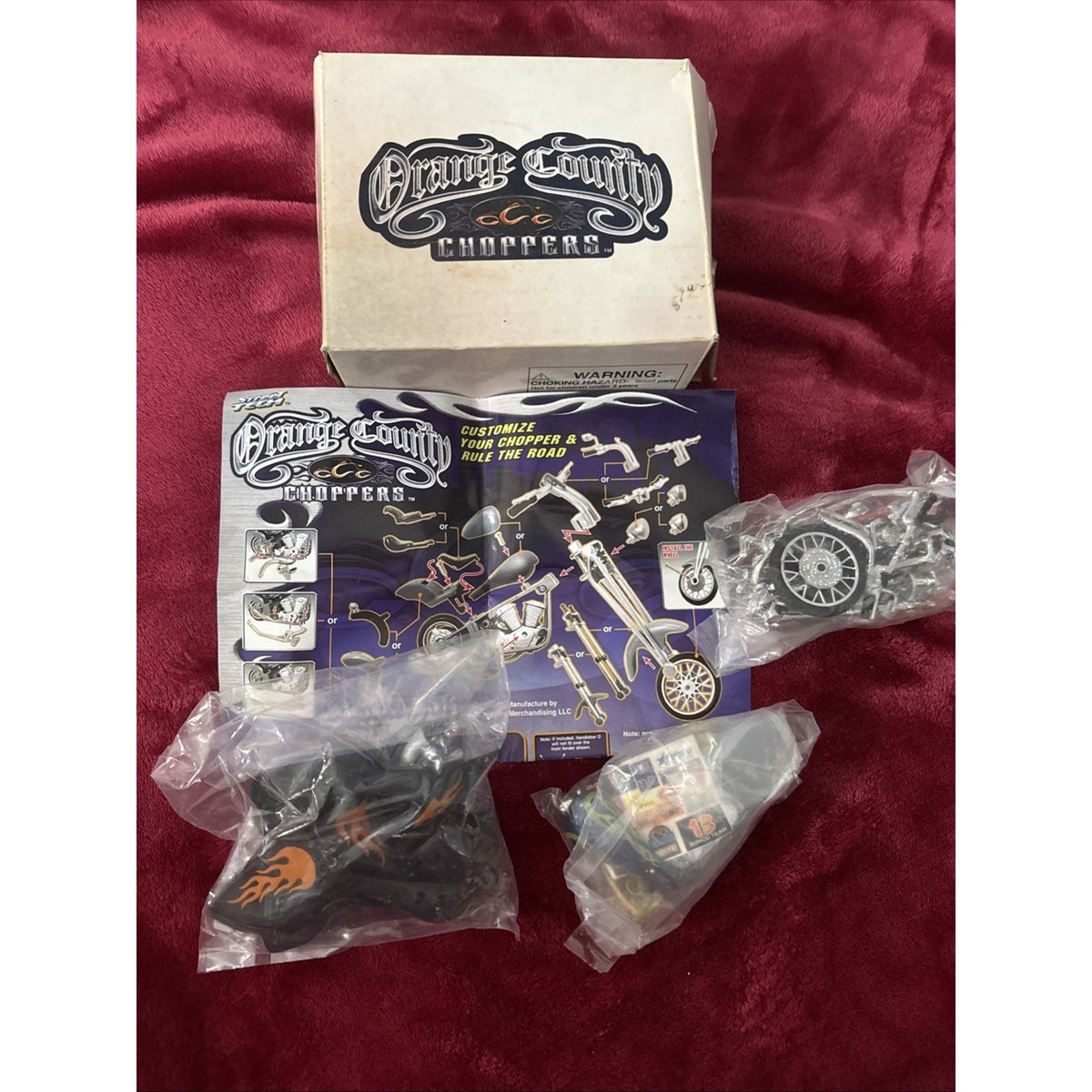 2005 *7 IN 1 CUSTOM ORANGE COUNTY MOTORCYCLE CHOPPER KIT *NEW* Open Box #366245