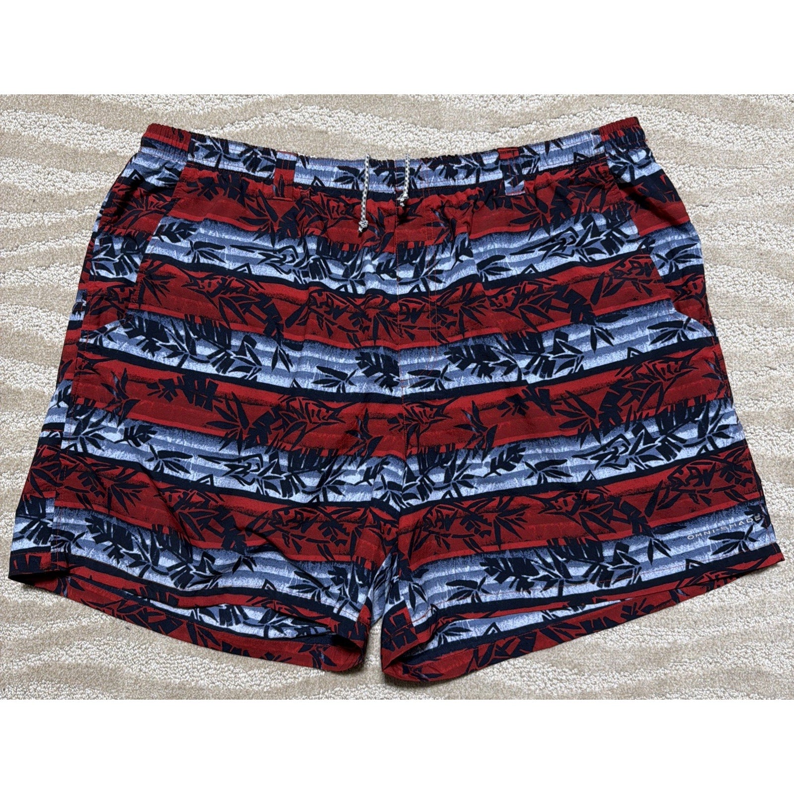 Men's Columbia PFG Omni-Shade Super Backcast Water Shorts Swim Trunks 6" XXL