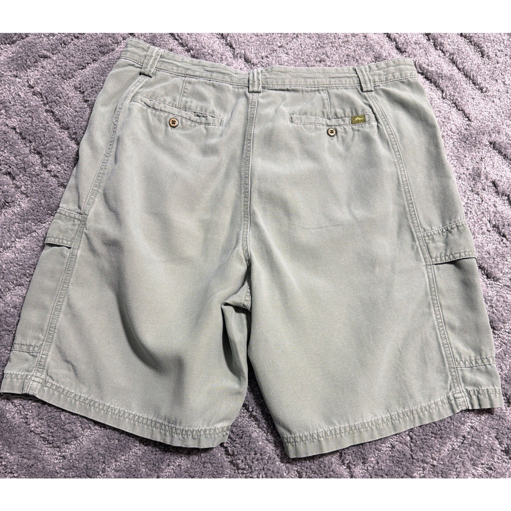 Tommy Bahama Relax Cargo Shorts Men's 36 Green Stretch Preppy 63-TR808