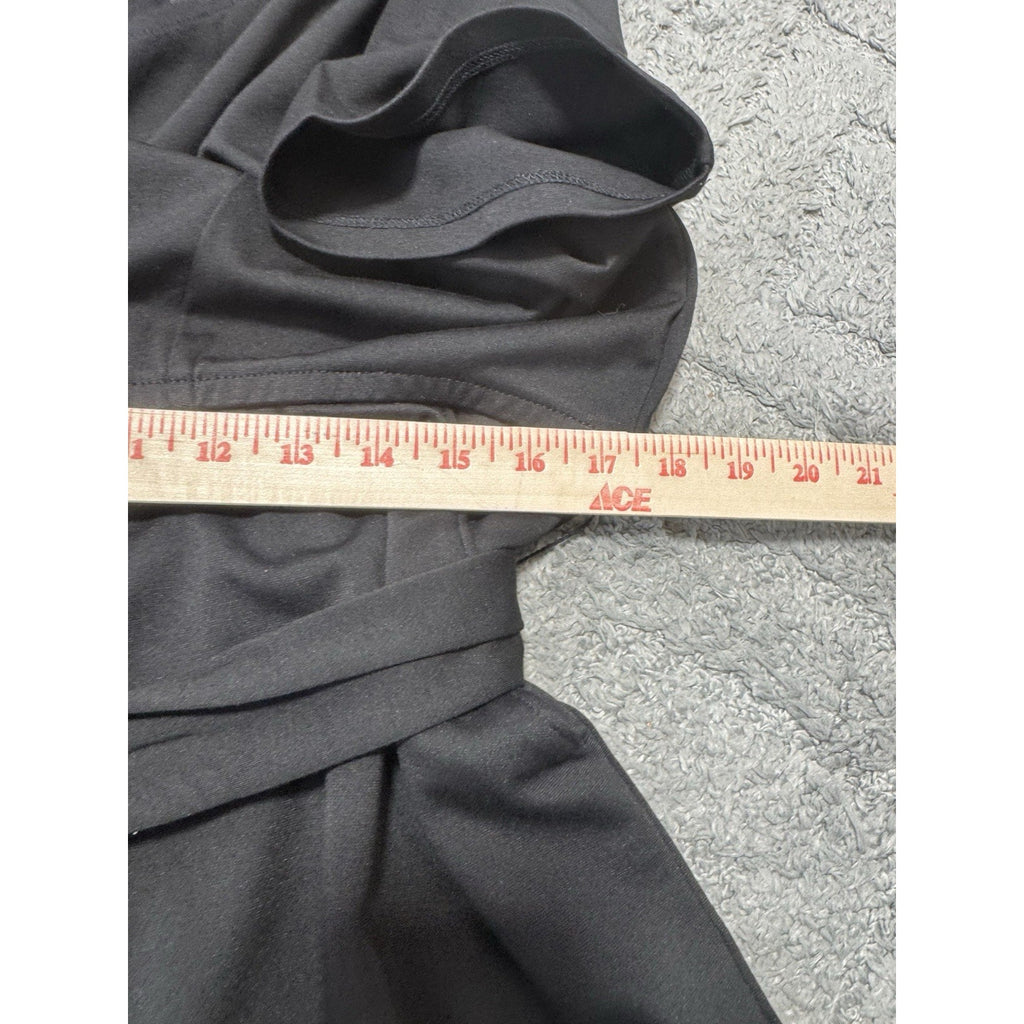 Lane Bryant NWT Womens Size 18 Black Wide Leg Jumpsuit Tie Waist V Neck $99