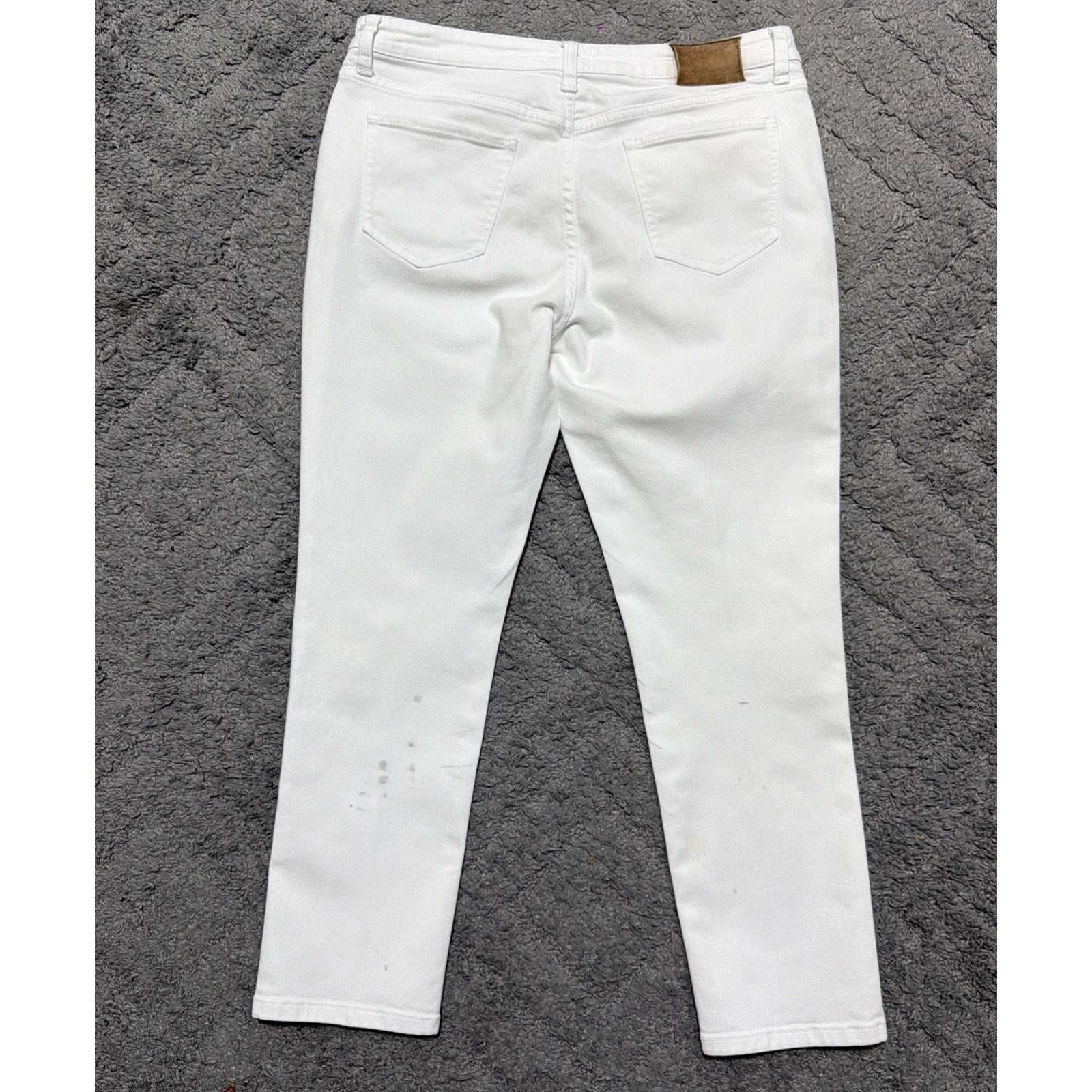 Kate Spade White Jeans Crop Slim Straight Women's 29 Spring Summer Coastal Spot