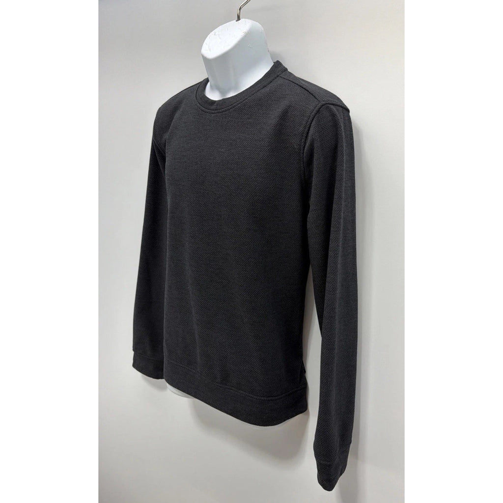 Gerry Men's Textured Fleece Crew Pullover Sweatshirt Sweater Gray Size Medium