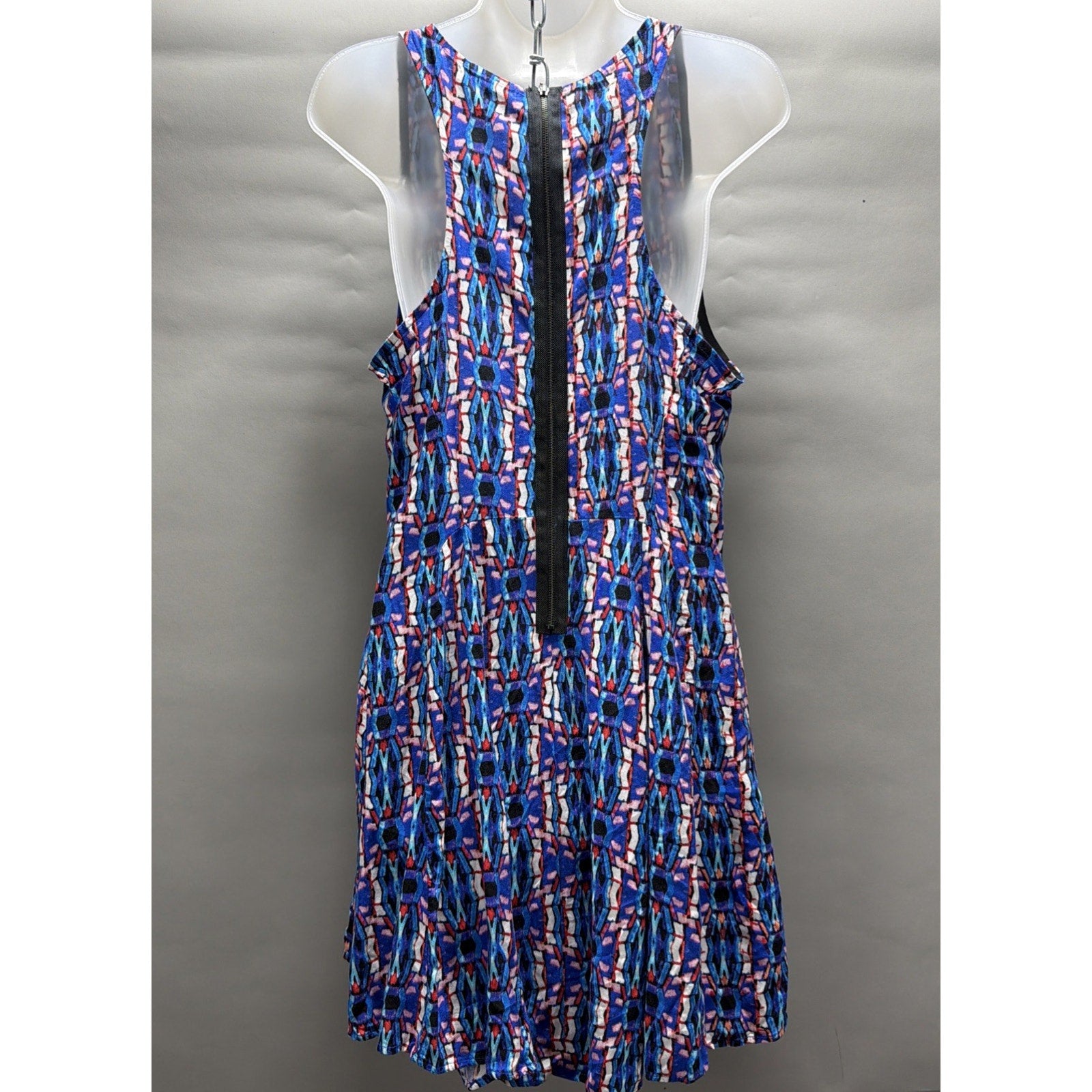 Bebop racerback colorful sleeveless Mini dress Beachy Vaca Casual size XL