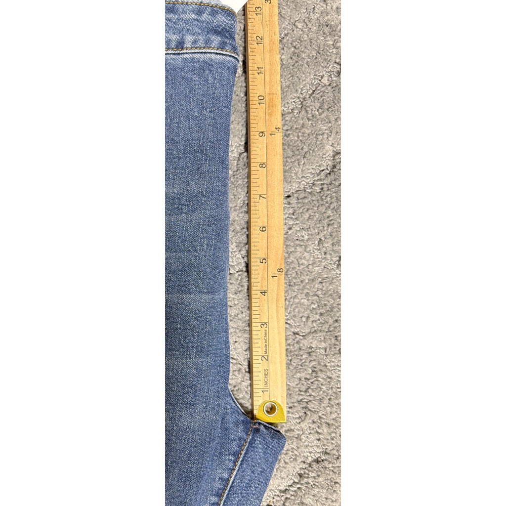 Lucky & Blessed Size 22 NEW HR Super Flare Belled Jeans Leopard Insert Stretch