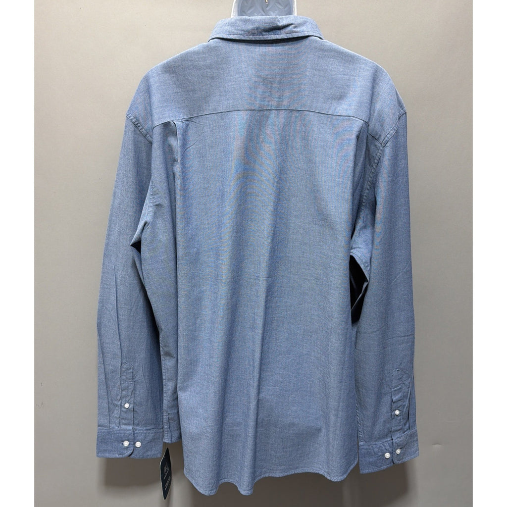 George Classic Fit Button Down Men's Long Sleeve Poplin Shirt 3XL 54-56 NWT