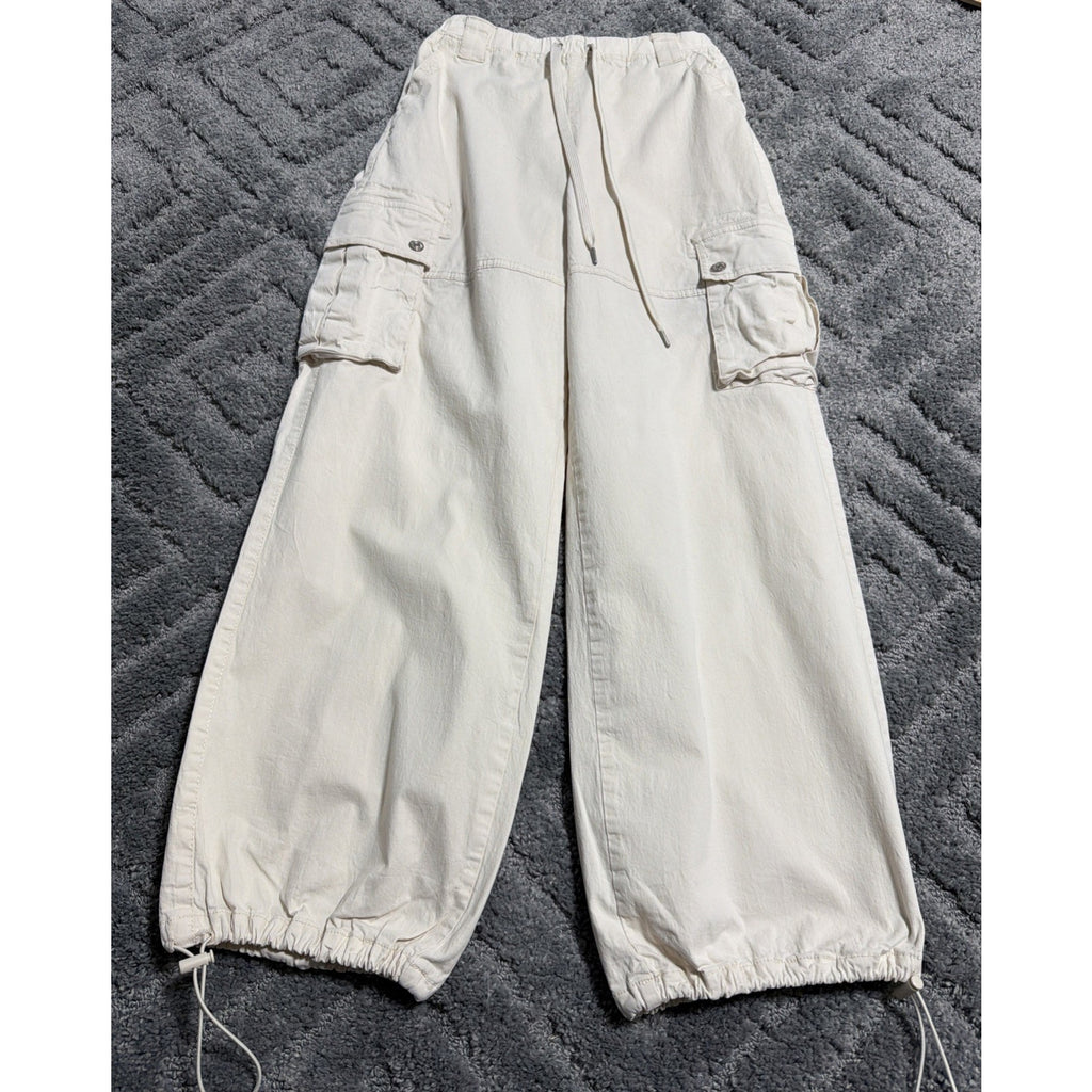 Madden NYC Wide Leg Cargo Pants Women’s Womens Stretch Waist Cinch Ankle