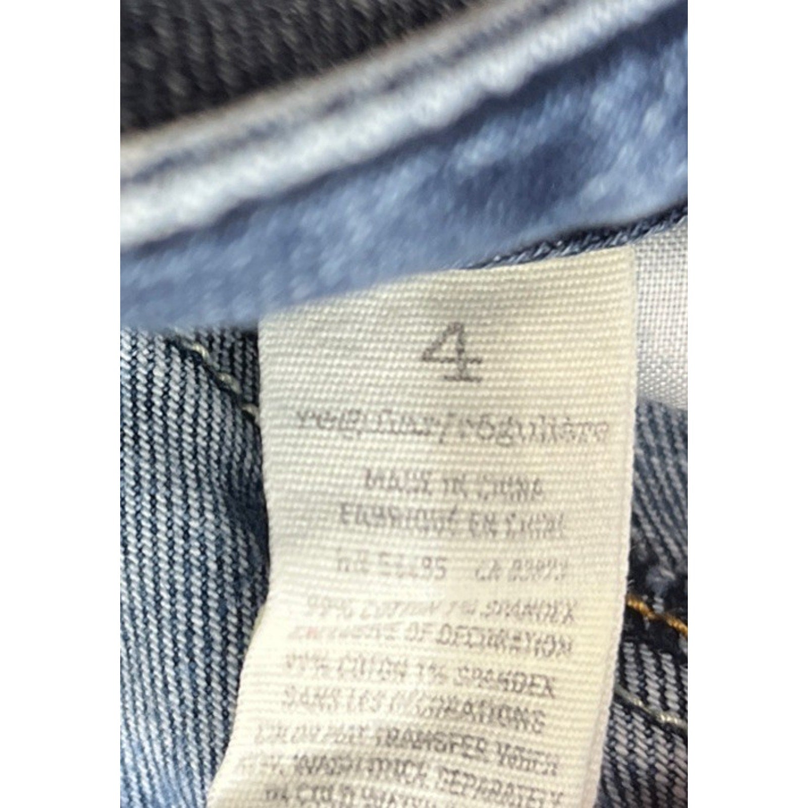 American Eagle Original Boot Jeans Womens Sz 4 Blue Denim Stretch