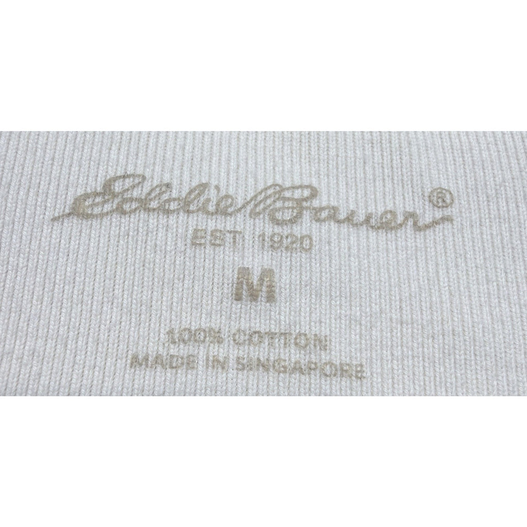 Eddie Bauer Womens Beige Crewneck Oversized Sweatshirt - Medium