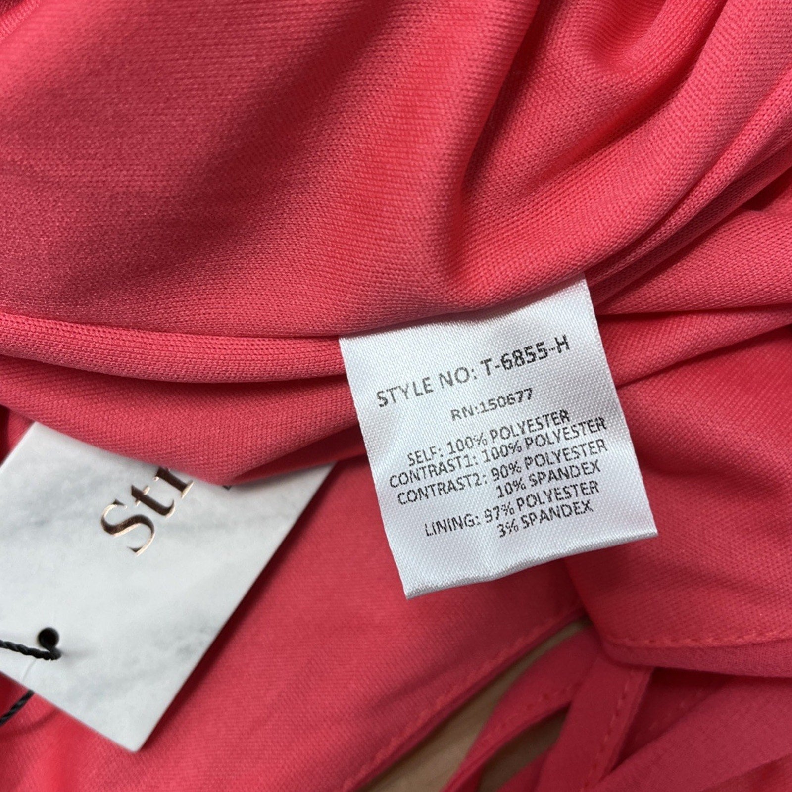 NWT Strut And Bolt Los Angeles Color Block Chiffon Lined Body Suit Size Large