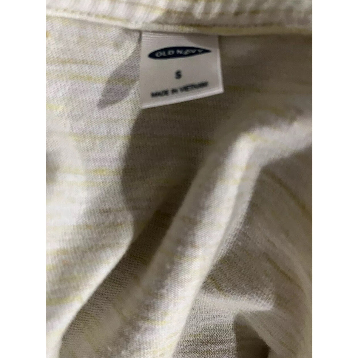 Old Navy Women Ivory Short Sleeve T-shirt Top Women's Loose Fit Size Small