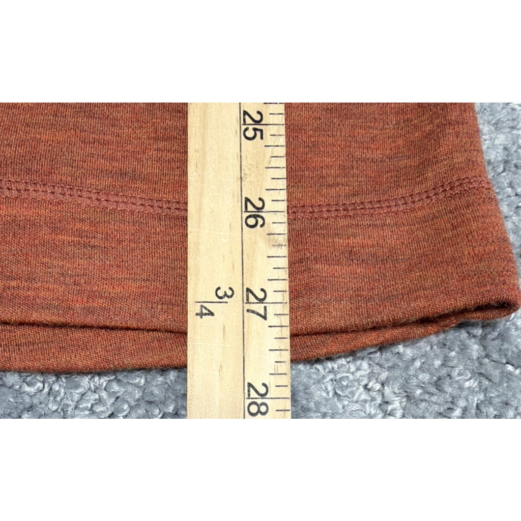 Smartwool 100% Merino Wool Base Layer Athleisure Warm Mock Neck Pullover M