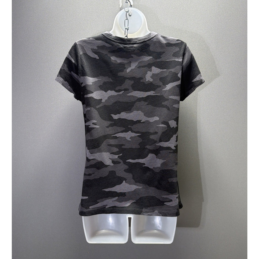 Athleta Cotton camo crew tee shirt Size Small