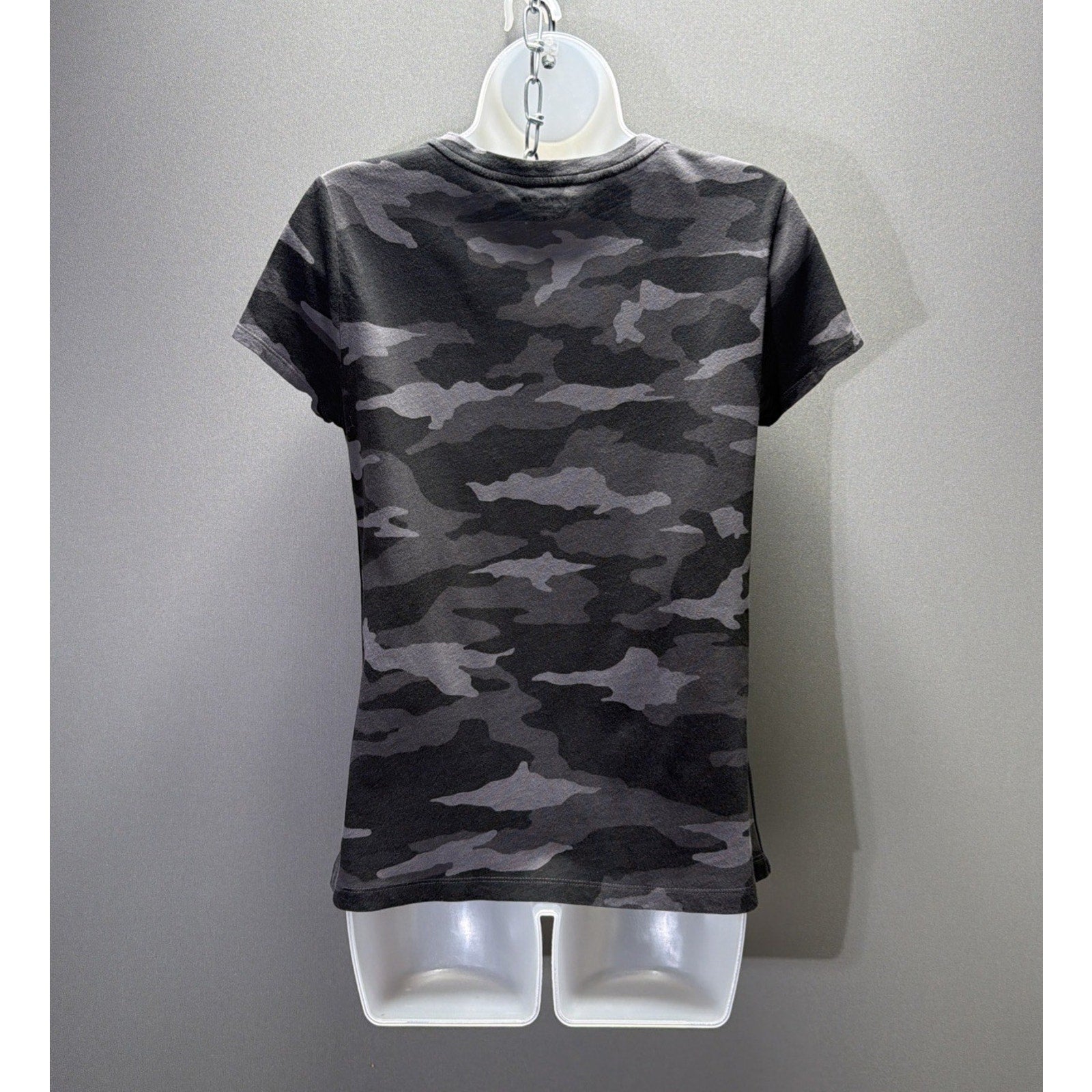 Athleta Cotton camo crew tee shirt Size Small