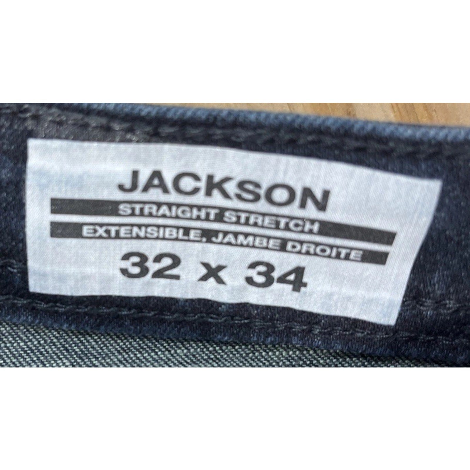 Buffalo David Bitton Jackson X Straight Stretch Blue Denim Jeans Mens Size 32x34