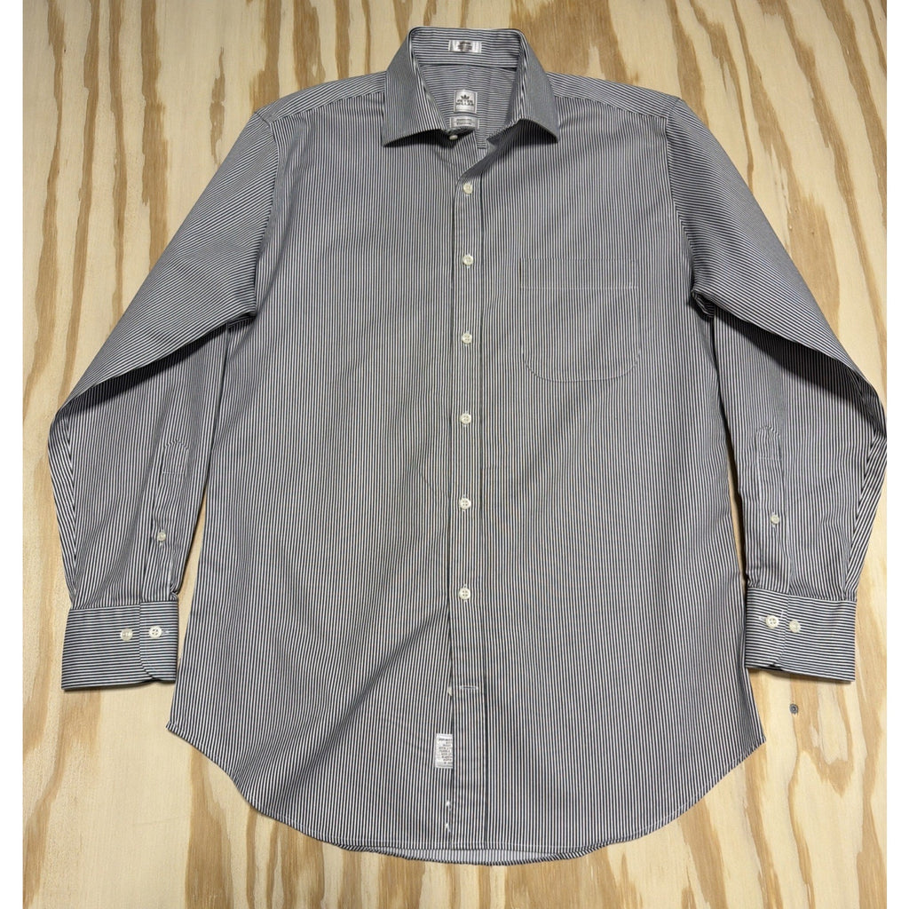 Peter Millar Nanoluxe Easy Care Men Multi-Woven Long Sleeve Dress Shirt M