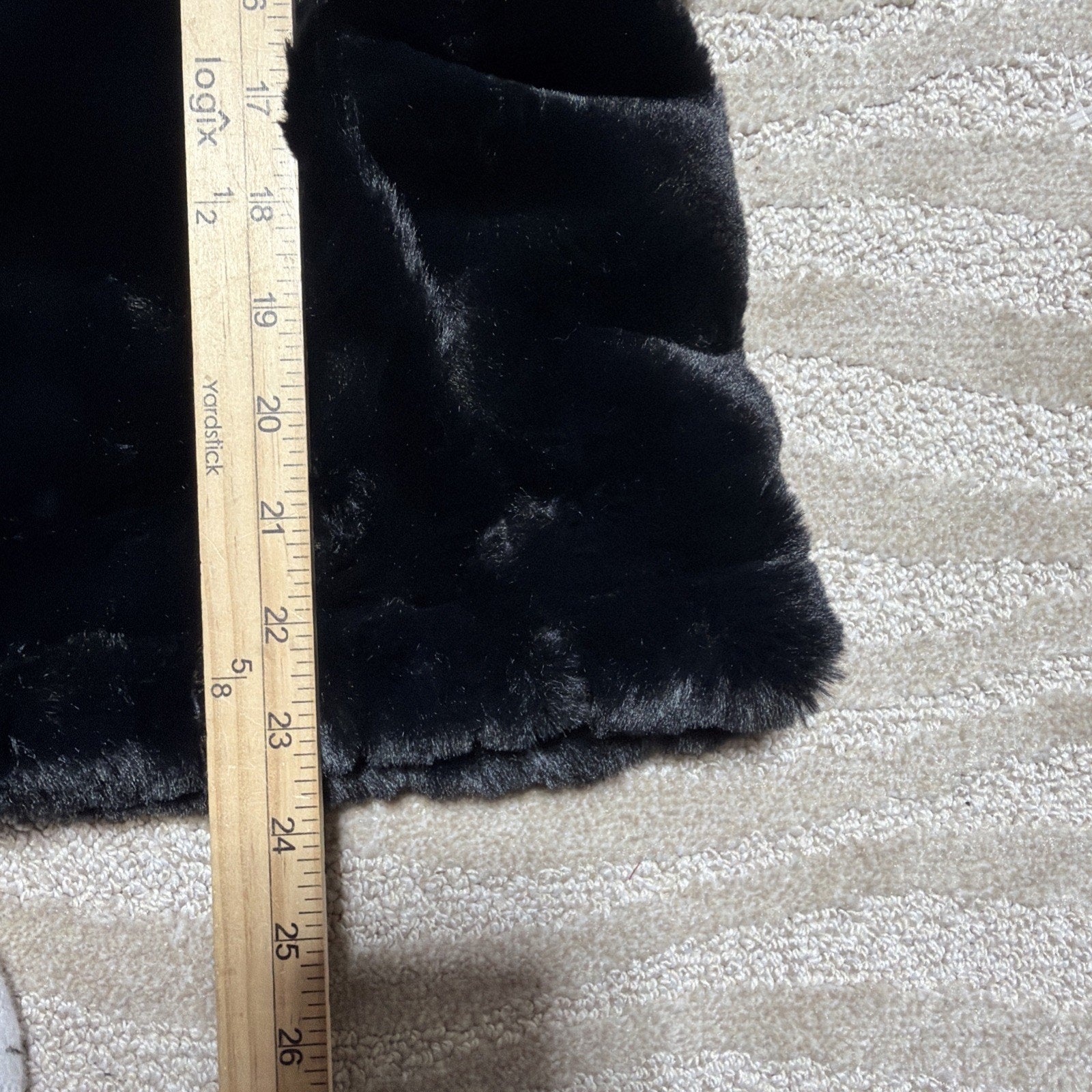 Nicole Miller Reversible Faux Fur Quilted Puffer Vest Black Women’s S NWT