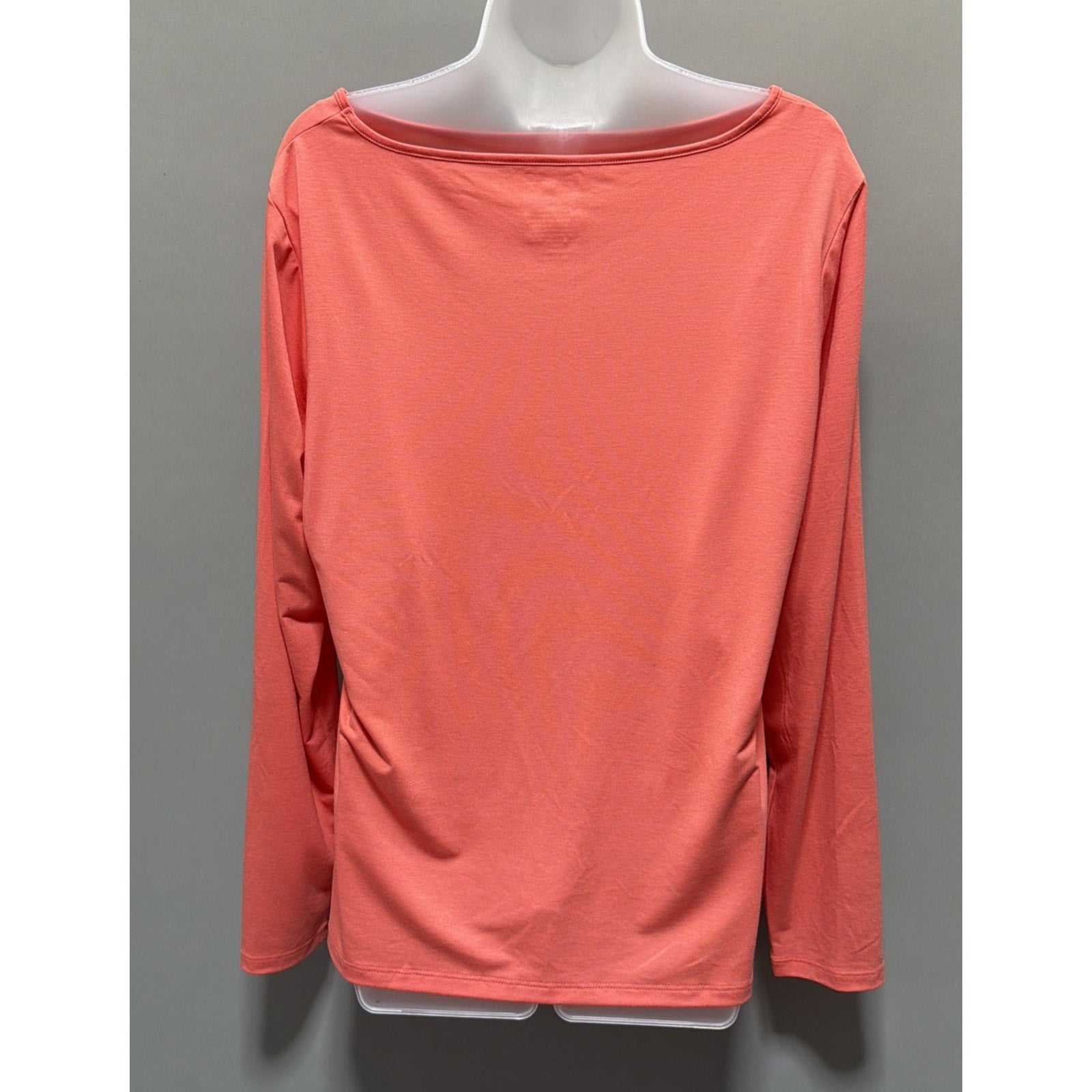 Nine West Women's Top XXL Coral Keyhole Neckline T-Shirt Style Soft Stretch NWT