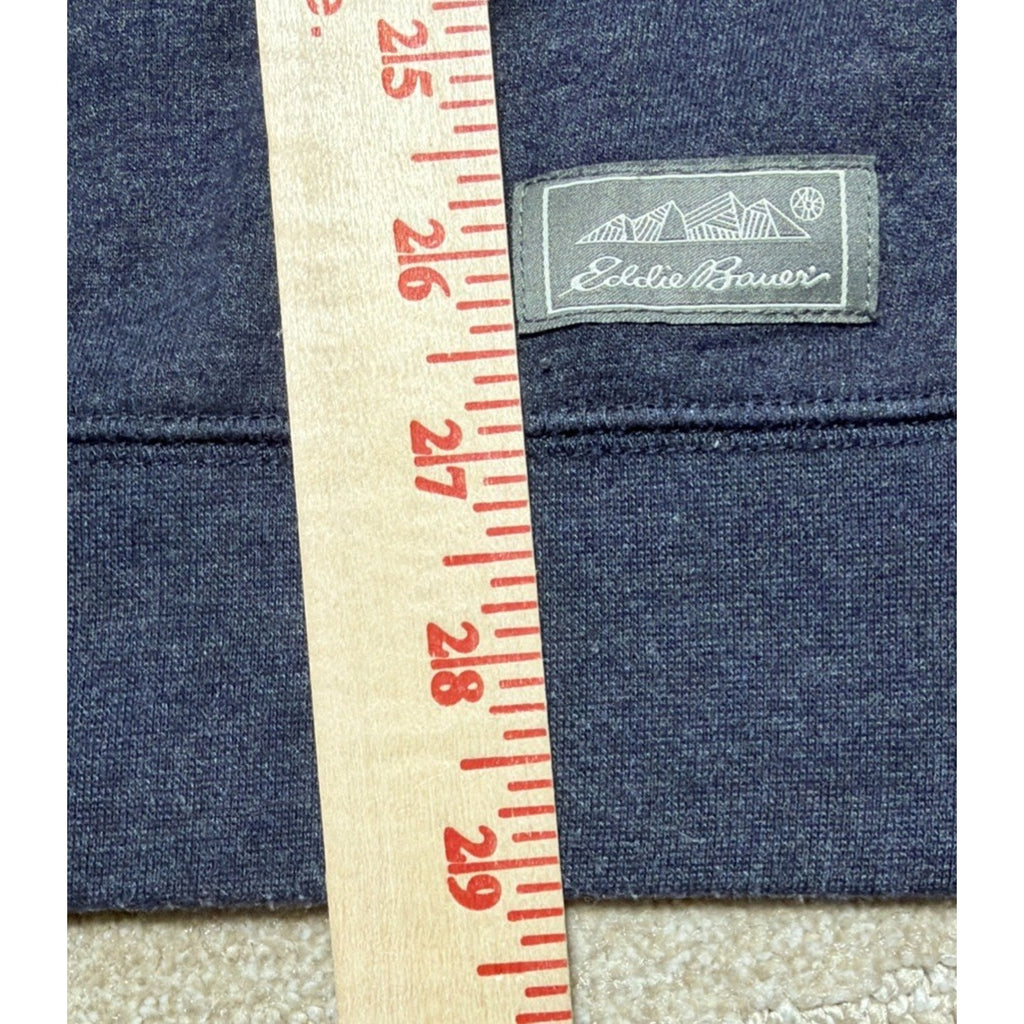 Men's Eddie Bauer Signature Super Soft Fleece Lined 1/4-Zip Size XL Blue