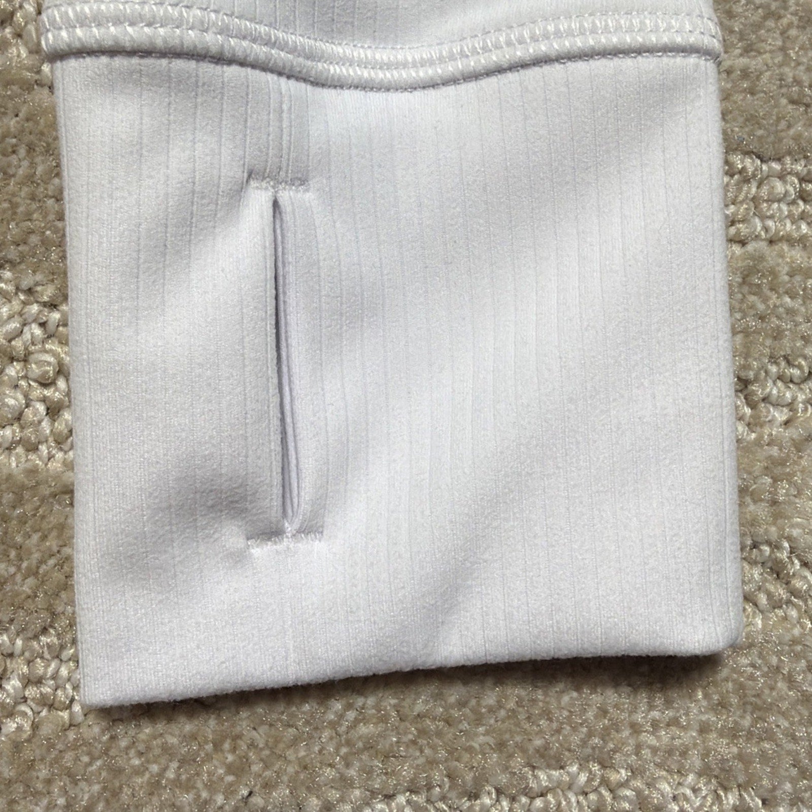 90 Degree By Reflex Sweatshirt Womens M Felix Lux Rib Karina 1/2 Zip NWT Athleta