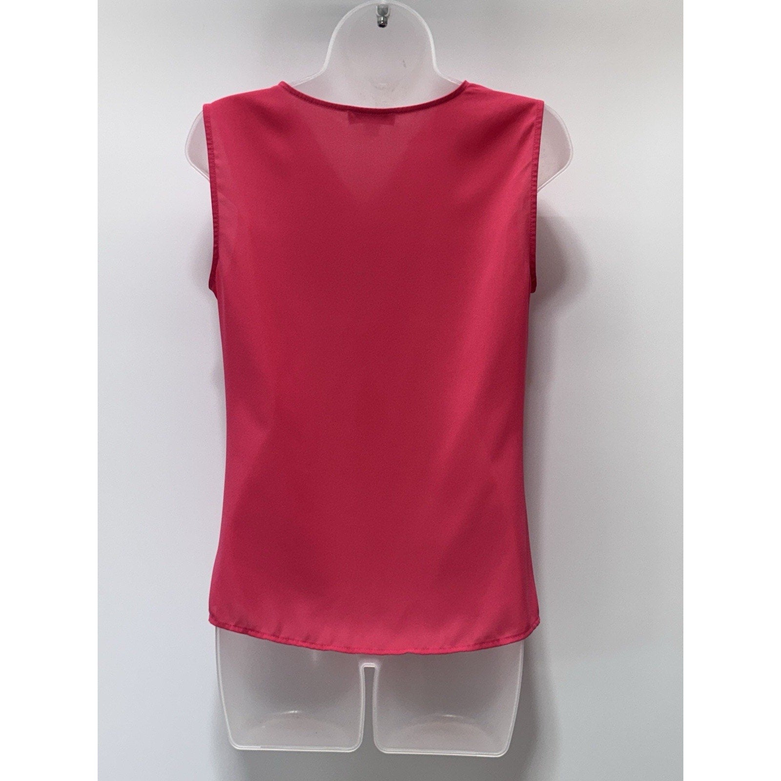 Calvin Klein Pink Solid Cap Sleeve Cowl Neck Blouse Women’s Size Small