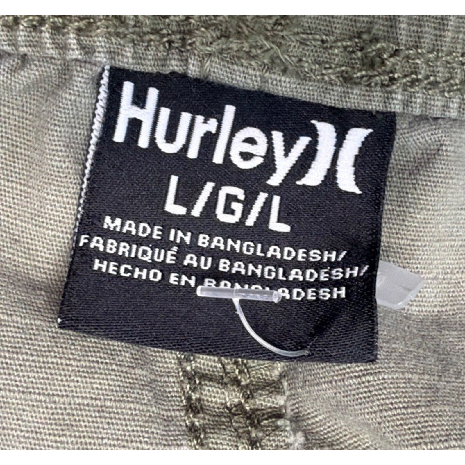 Hurley Cargo Jogger Pants Mens Large Green Waist Outdoor Skateboard Ripstop