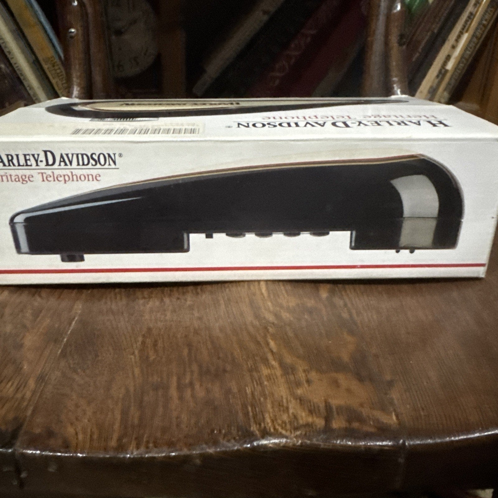 VINTAGE HARLEY DAVIDSON HERITAGE GAS TANK TELEPHONE IN BOX