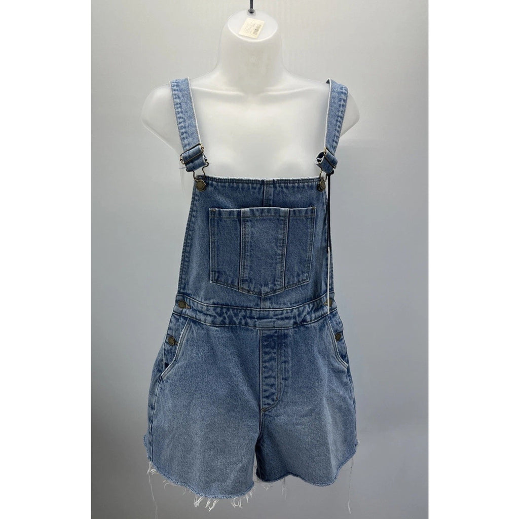 NWT Rolla’s Original Short High Rise Cut Off Jean Overalls Women’s Size 8