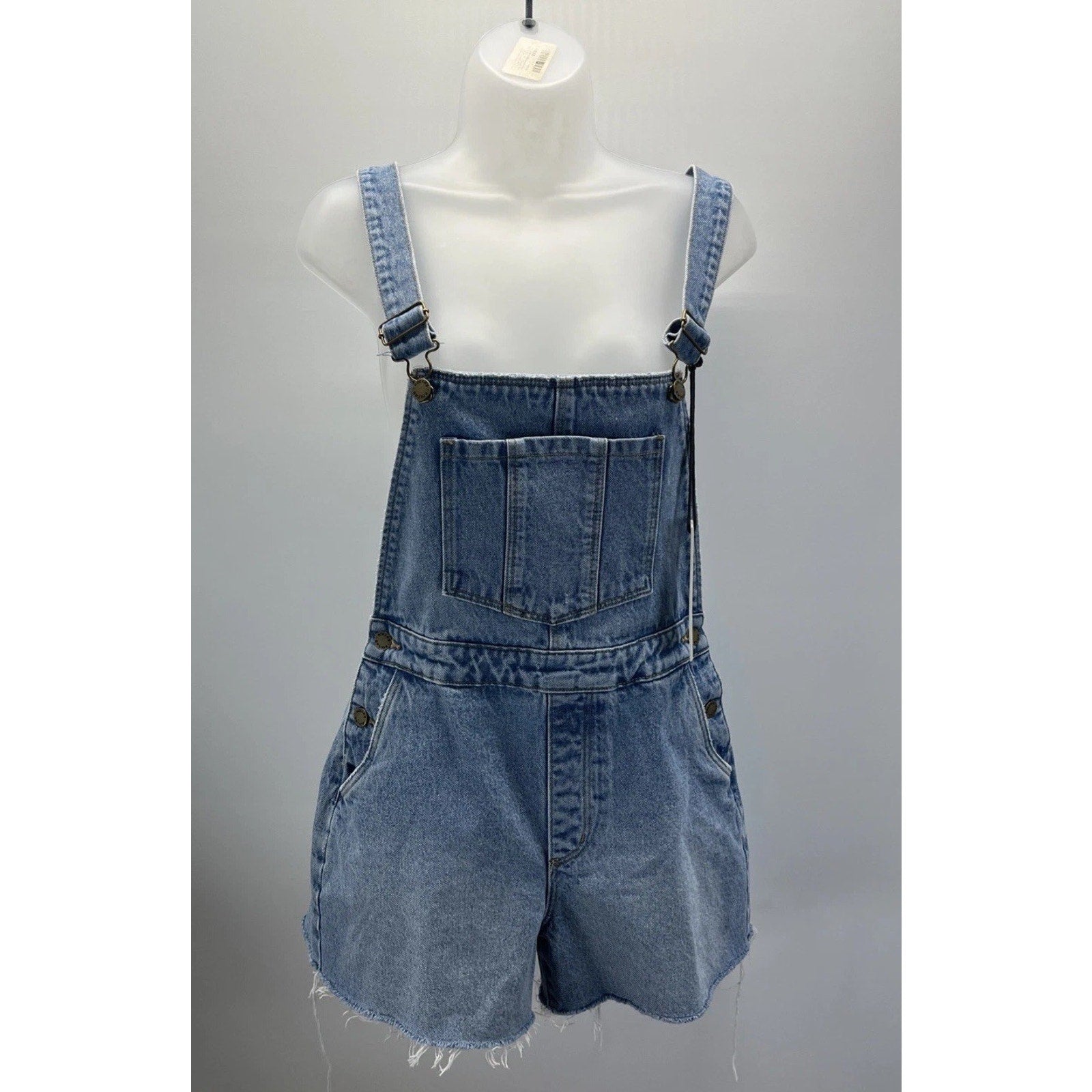 NWT Rolla’s Original Short High Rise Cut Off Jean Overalls Women’s Size 8