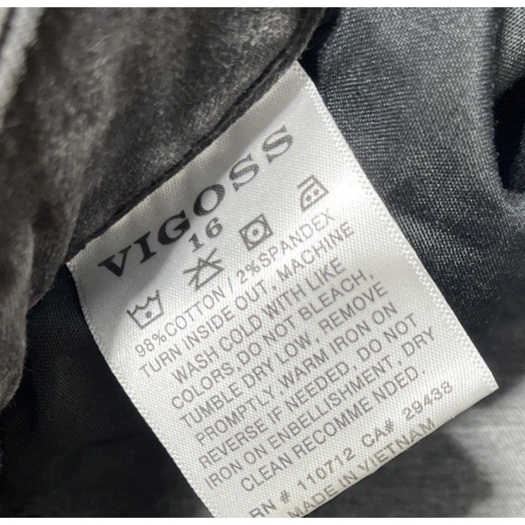 Vigoss Marley Straight mid rise denim Jean women’s size 16 33x28