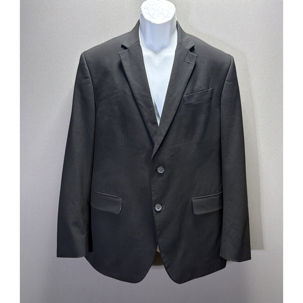 J Ferrar Suit Jacket 42R Black Dashing Very Sharp, Slim Fit, Stretch