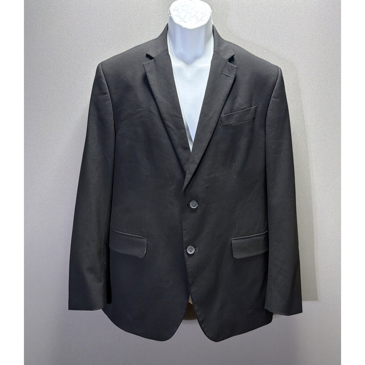 J Ferrar Suit Jacket 42R Black Dashing Very Sharp, Slim Fit, Stretch