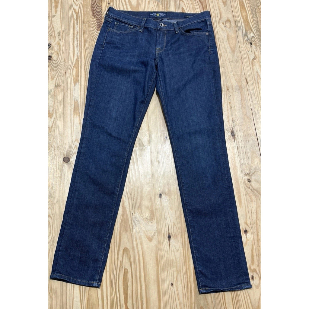 Lucky brand Charlie Skinny Dark Wash Slim Leg Jean 12/31 EUC