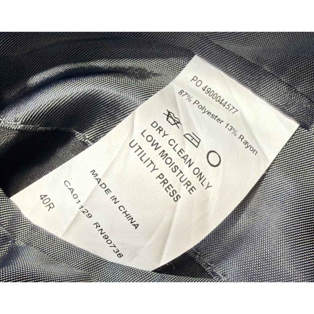 Bar iii Mens Slim Fit Sport Coat Gray Wrinkle Free Suit Jacket Blazer 40R NEW