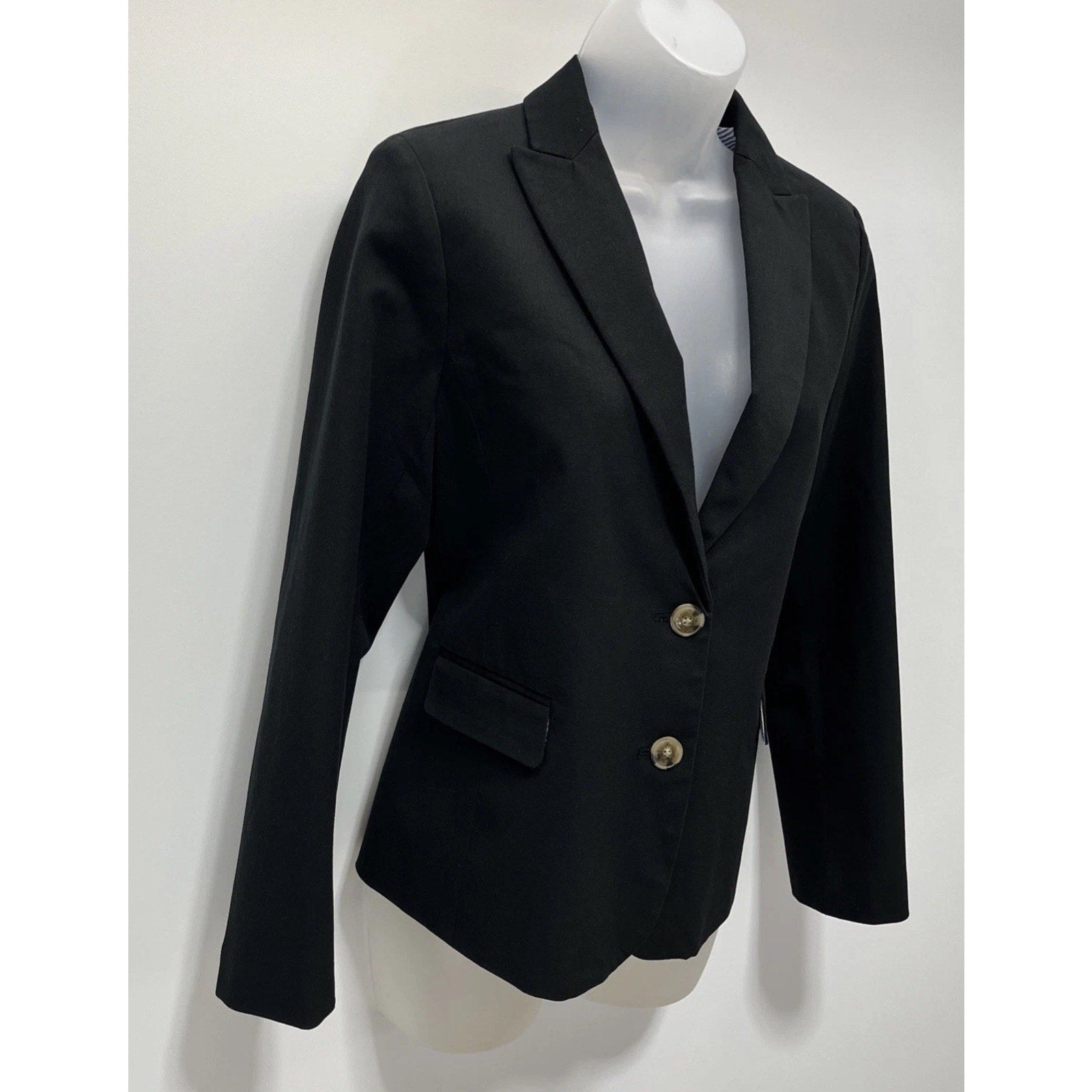 J. Crew Two Button Notch Collar Blazer Lined Pockets Women’s Size 4
