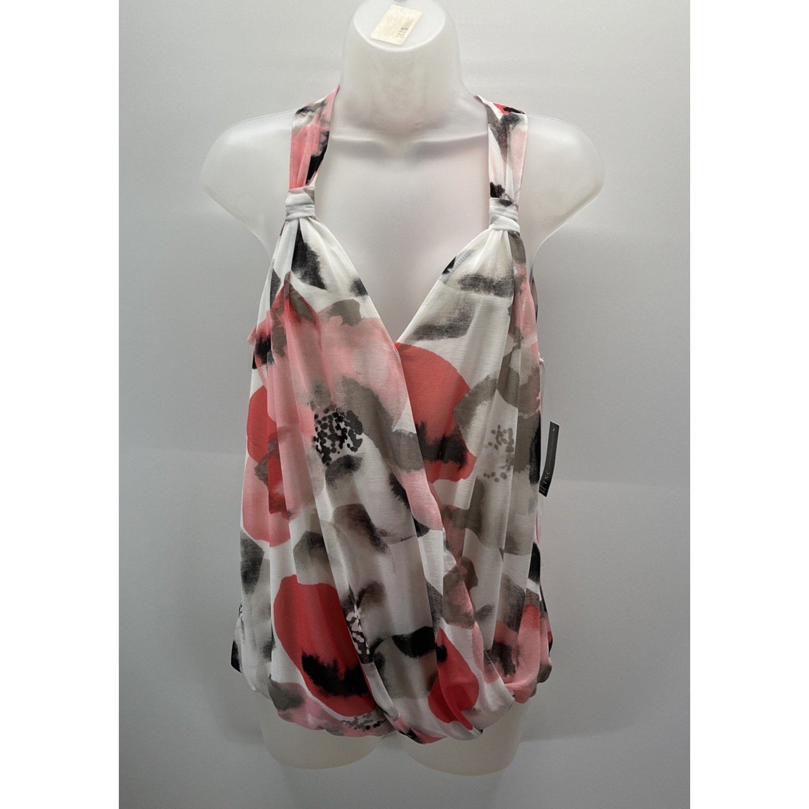 NWT INC International Concepts Women's Spring Romance Rose Petal Print Top Sz. M