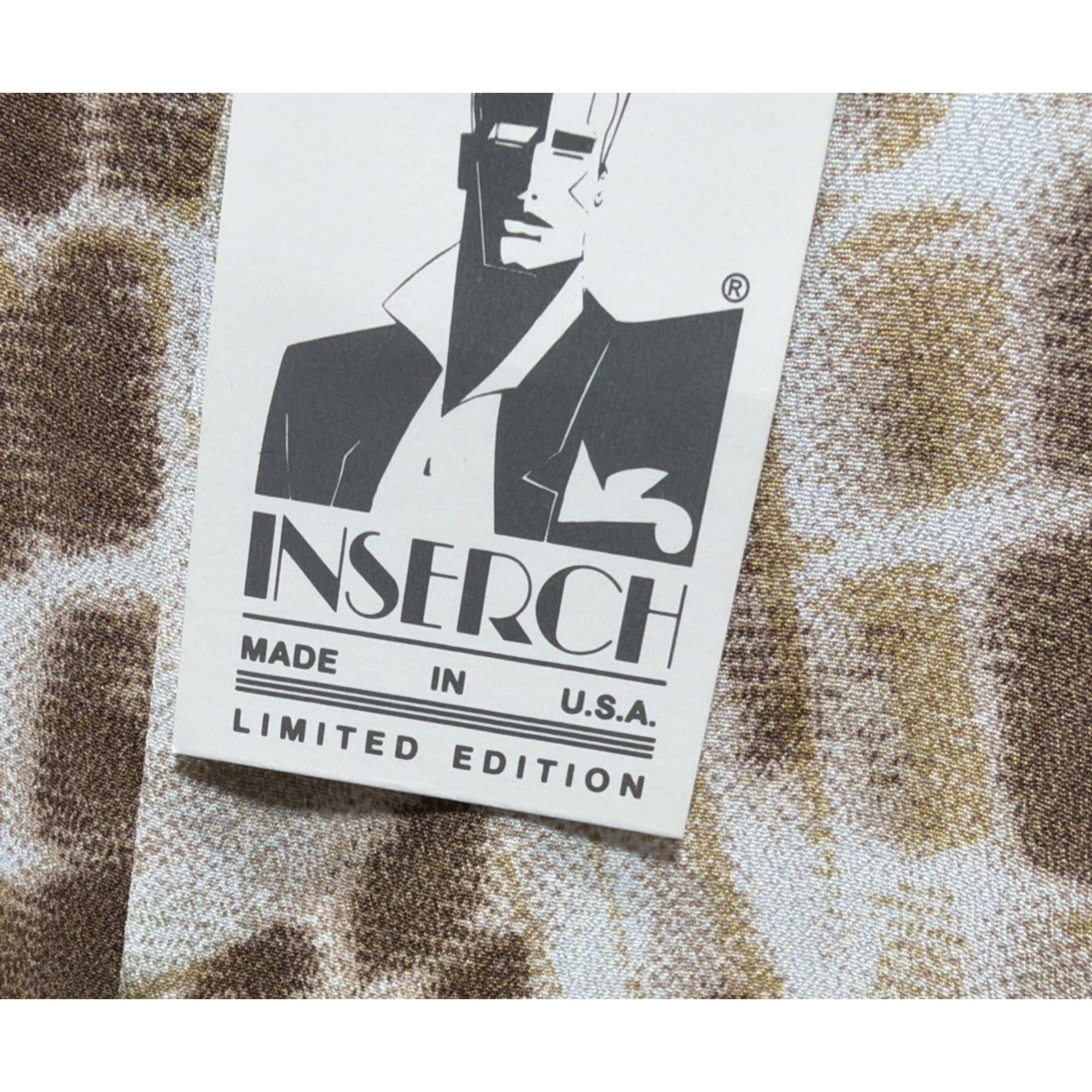 Vintage Inserch Limited Edition Men’s L Button Up Shirt Made USA 100% Dacron NWT