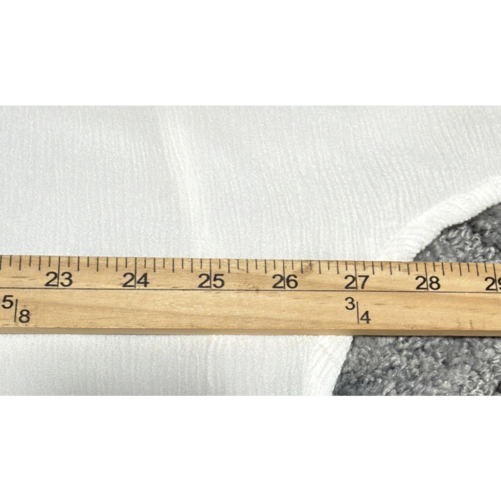 Express Women’s Sheer White Button Down Cover Up Blouse Size Med Gorgeous Versat