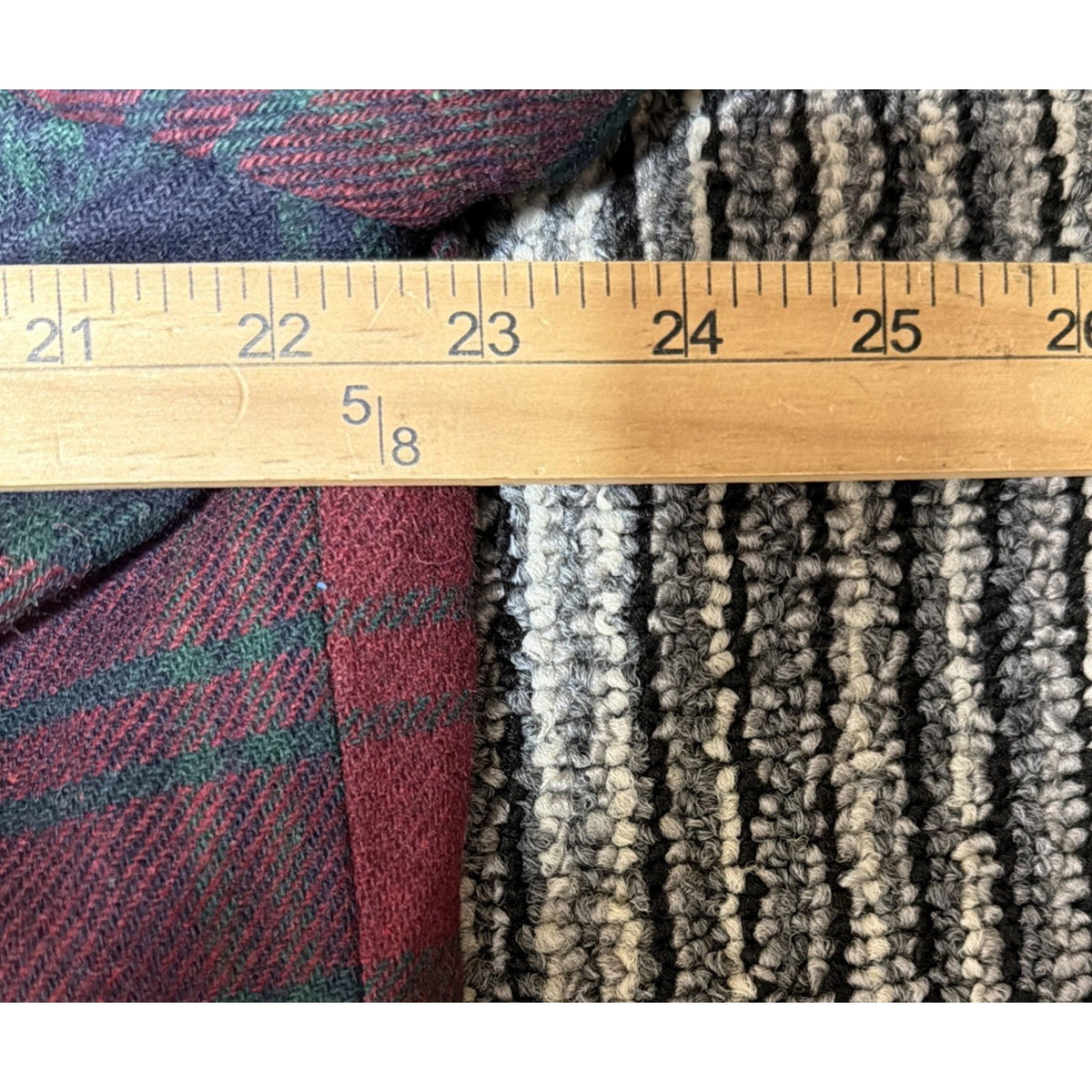 Vtg Sag Harbor Women's 12 Red Plaid Wool Blend Single Breasted Lined Blazer NWT