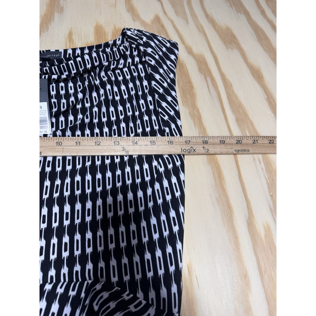 The Limited Abstract Black Teal Yellow Sleeveless Dress Size New Size Small