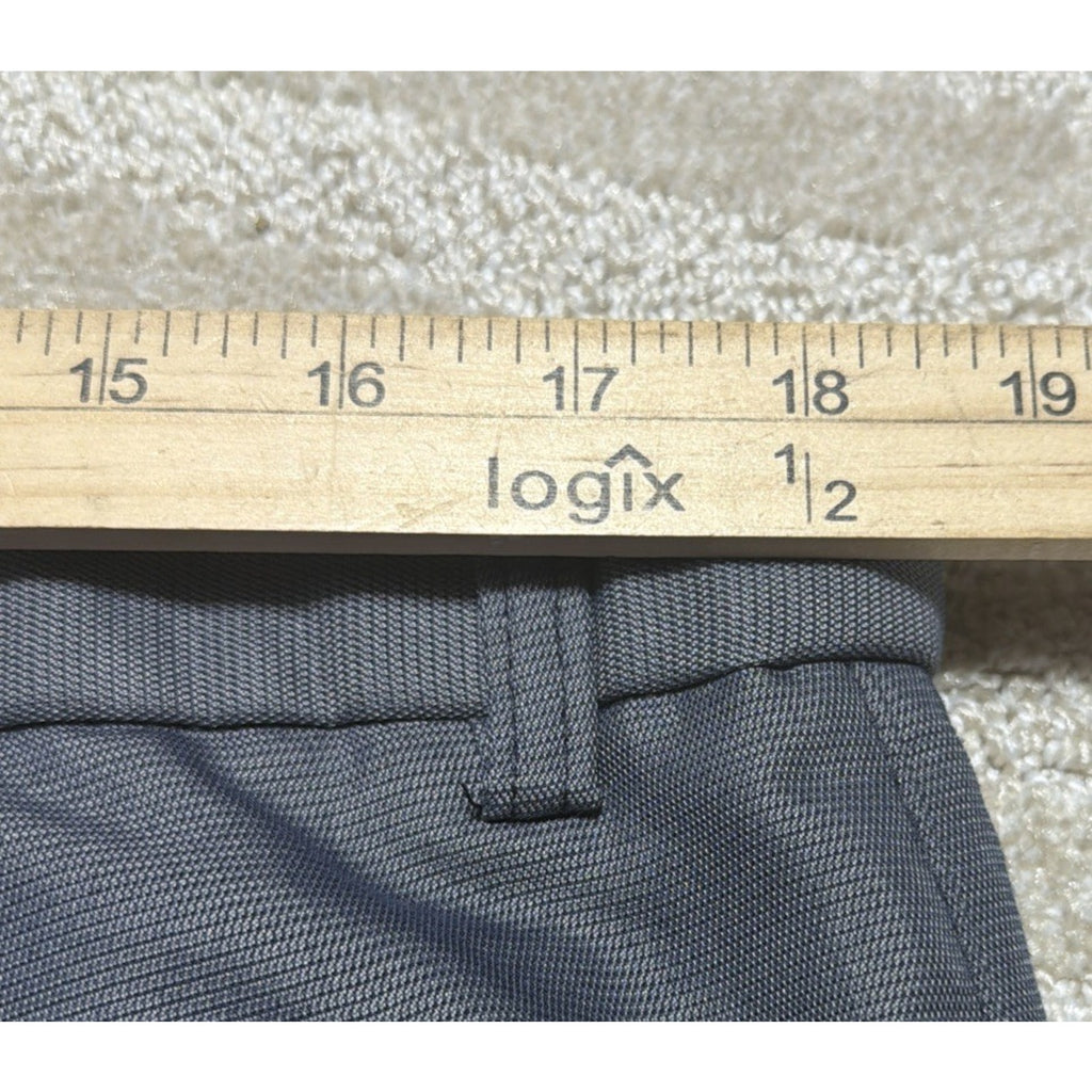 Alfani Men’s Gray Dress Shorts Size 36 Flat Front Modal Blend Lightweight 9” Ins