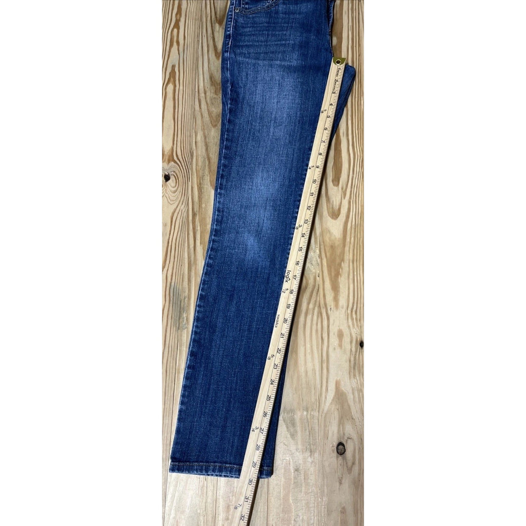 Banana Republic Jeans Women's 27/4 Blue Straight Leg Low Rise Stretch Denim